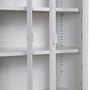 Misha Cabinet with Shelf White 2