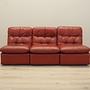 Modulares Sofa Leder Braun 1960er Jahre 2