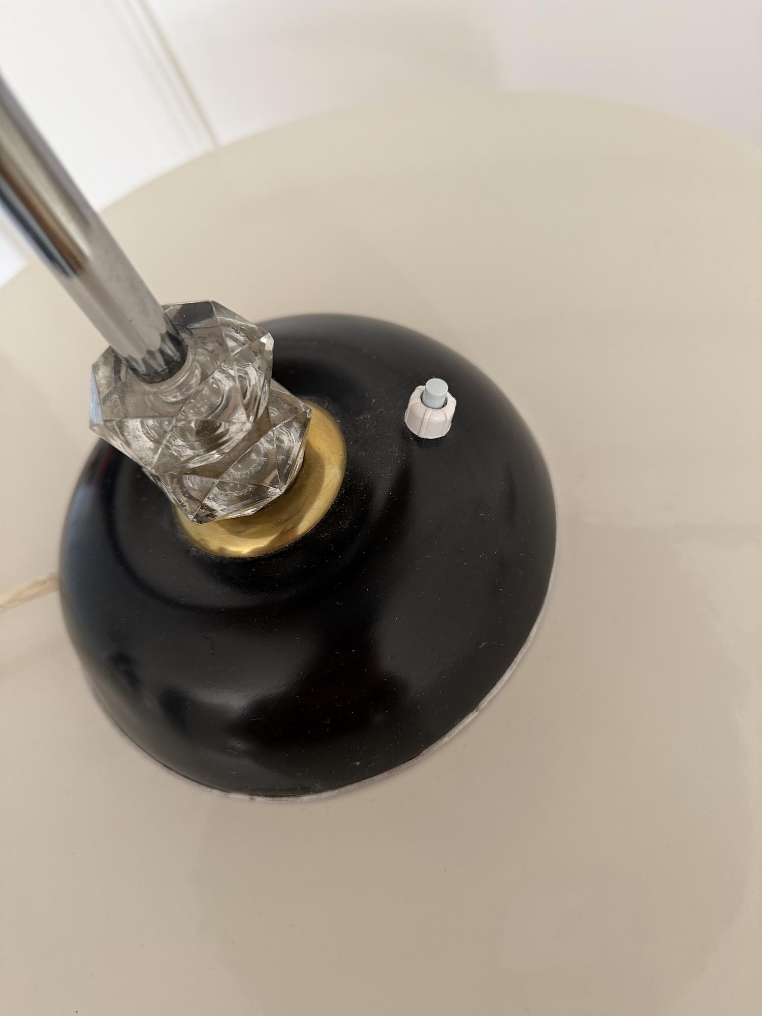 Table lamp Metal Black 1970s 2