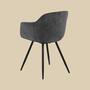 Minimalist armchair Gray 3