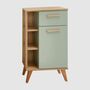 Badezimmerschrank Eichendekor Salbei 2