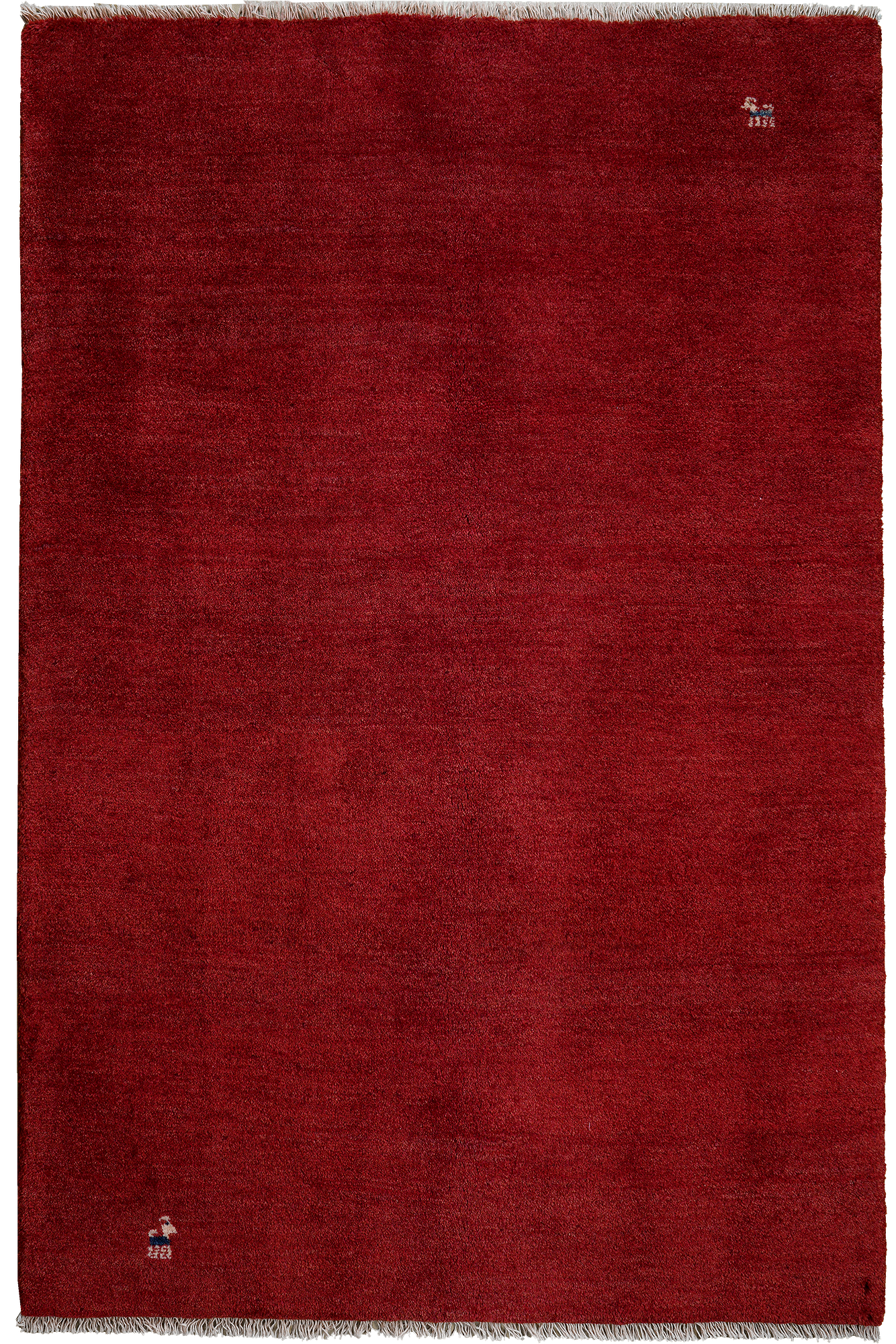 Rizbaf Gabbeh-Teppich Wolle Rot 0