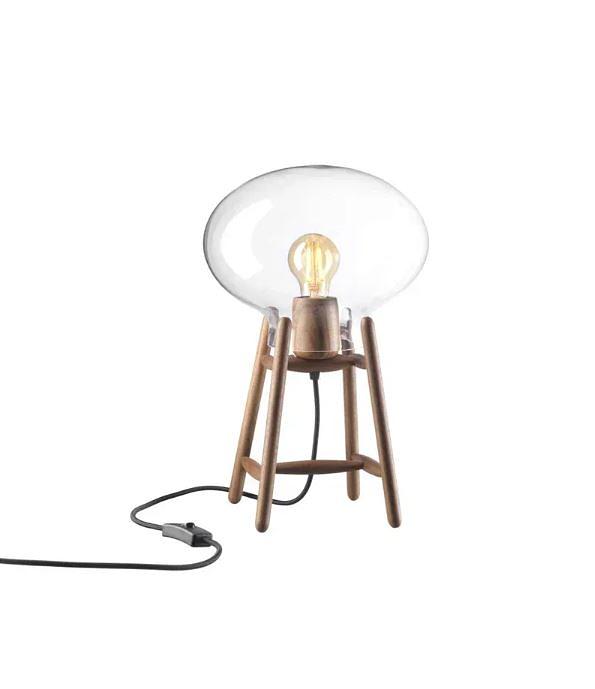 U4 Hiti Tischlampe Walnuss Klarglas von FDB Møbler 3