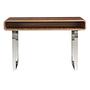 Rectangular console table wood veneer steel 5