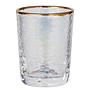SMERALDA Shotglas Goldrand Klarglas 0