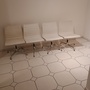 4x Aluminium Chair EA 101 Leder Weiß 6