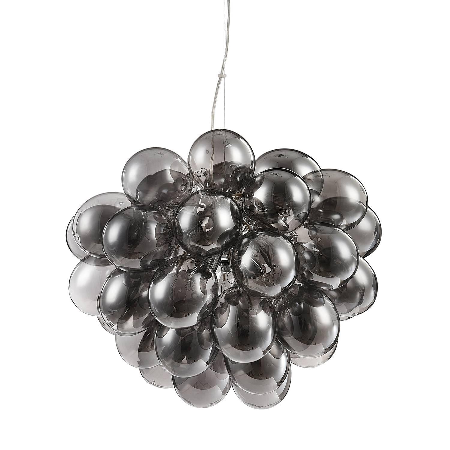 Pendelleuchte Balbo Rauchglas Schwarz 0