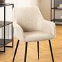 2x MAYBEE Armchair Woven fabric Steel Beige 1