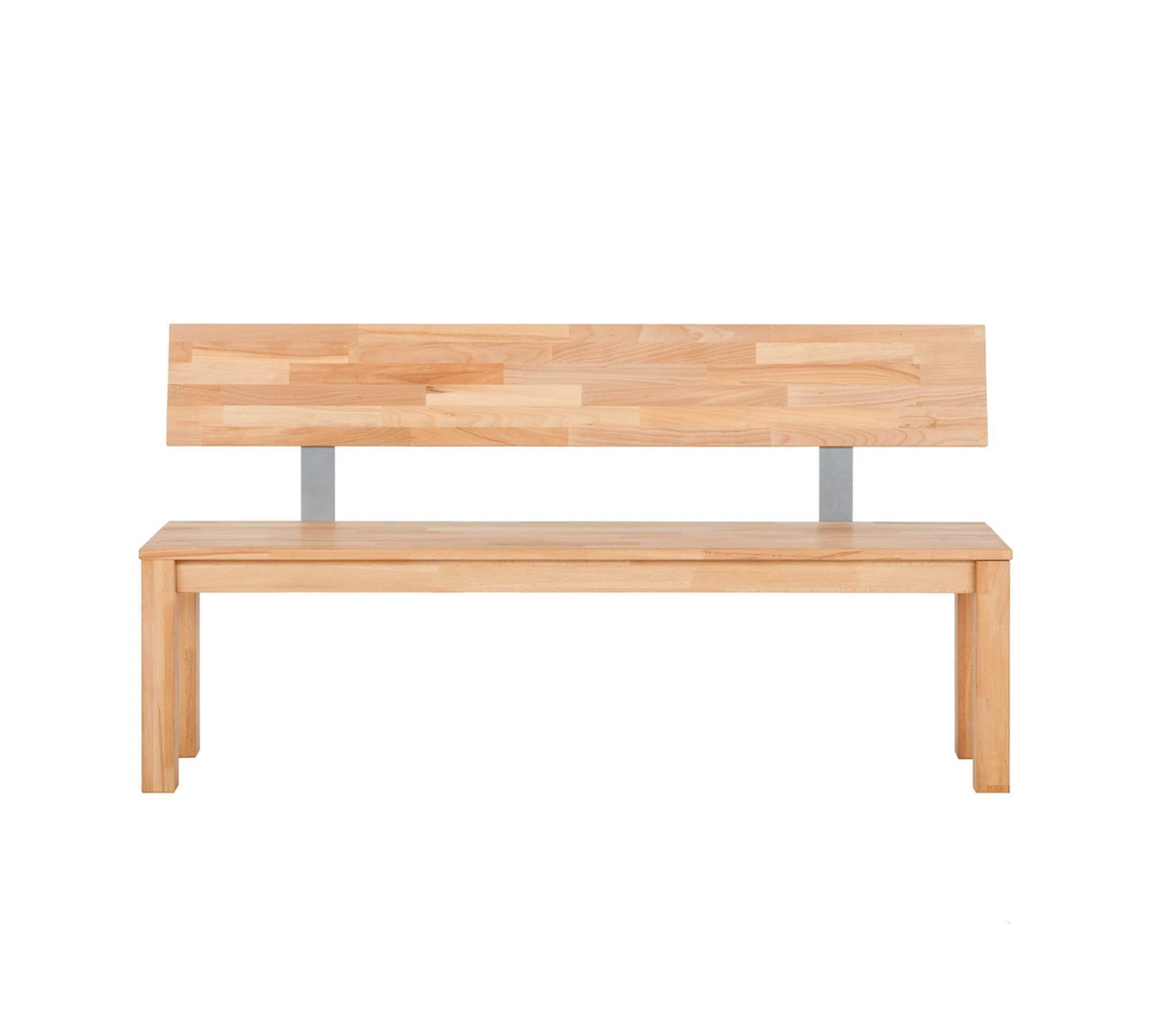 Sitzbank mit Lehne Buchenholz Massiv 1