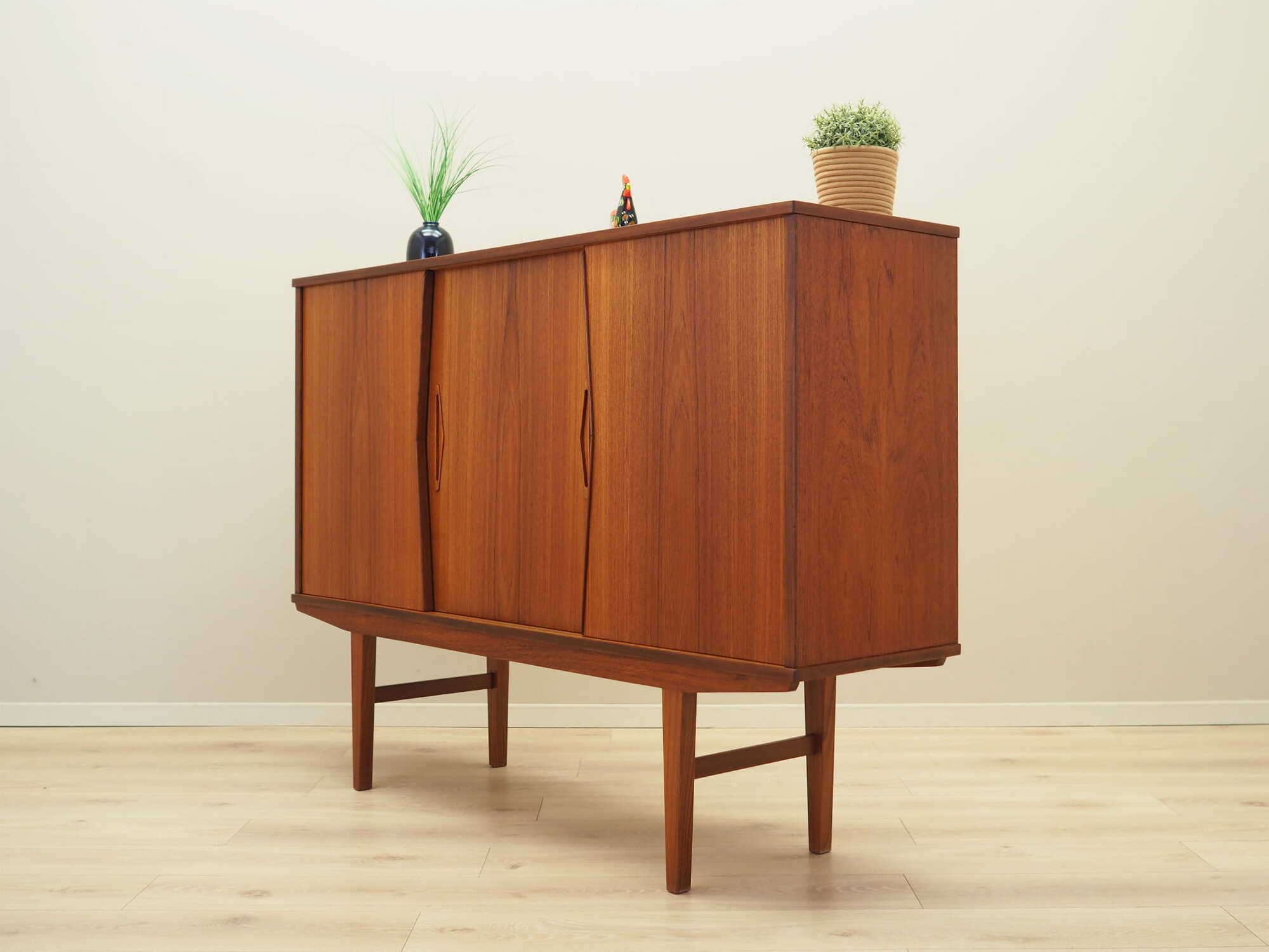 Highboard Holz Braun 1970er Jahre 2