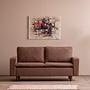 Lungo Sofa 2-Sitzer Hellbraun 1