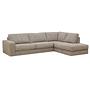 Corner Sofa Easton Right 3-Seater Beige 7