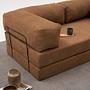 Comfort Schlafsofa 2-Sitzer Braun 3