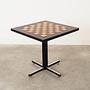 Chessboard Wood Brown 1970s 1