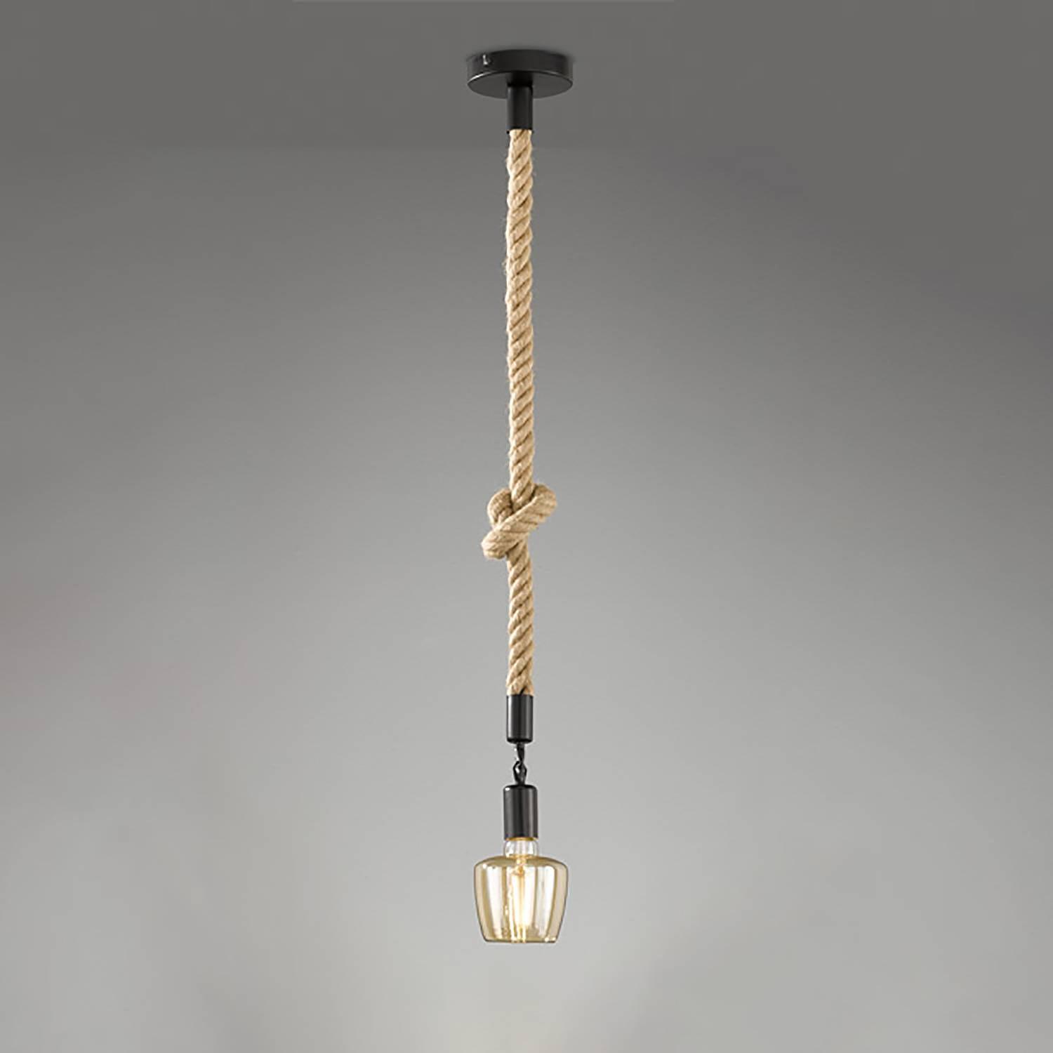 Pendelleuchte Rope II Schwarz 2