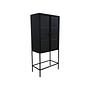 Manhattan Schrank Metall Glas Schwarz 2