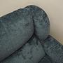 2-seater sofa velvet blue 1970s 12