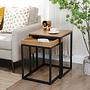 2x Tuxford Beistelltisch Hellbraun 1