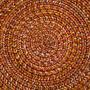 Creu Rug Round Synthetic Orange Terracotta 150x150 cm 2