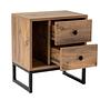 Glimmer Nightstand Brown with black legs 6