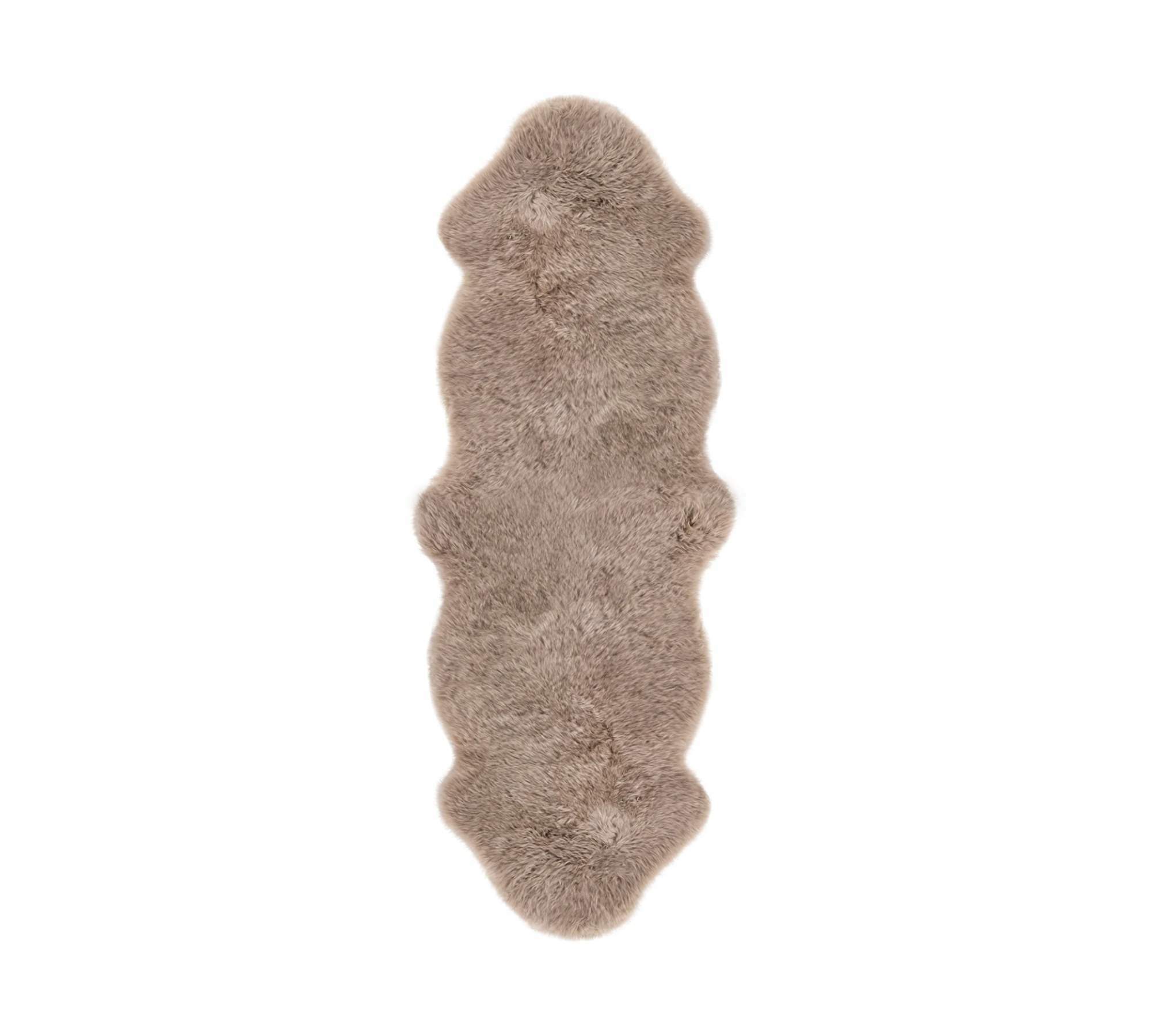 Schaffell Teppich Hellbraun 0