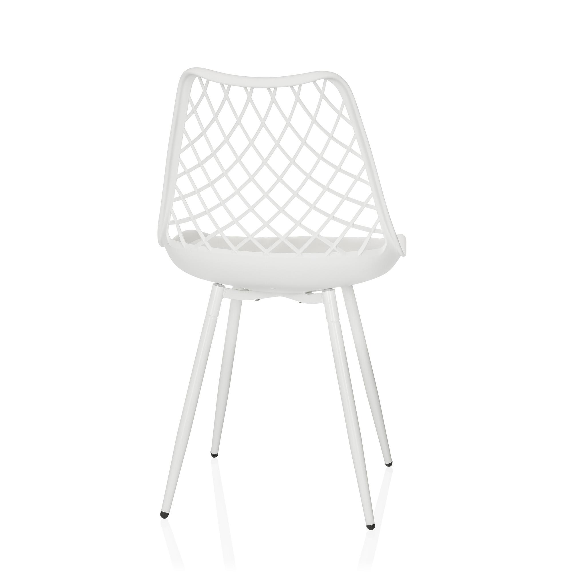 Begio S shell chair with seat cushion White 6