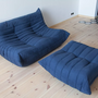 Togo Lounge Set 2-piece. Textile Navy Blue 1