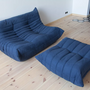 Togo Lounge Set 2-tlg. Textil Marineblau 1