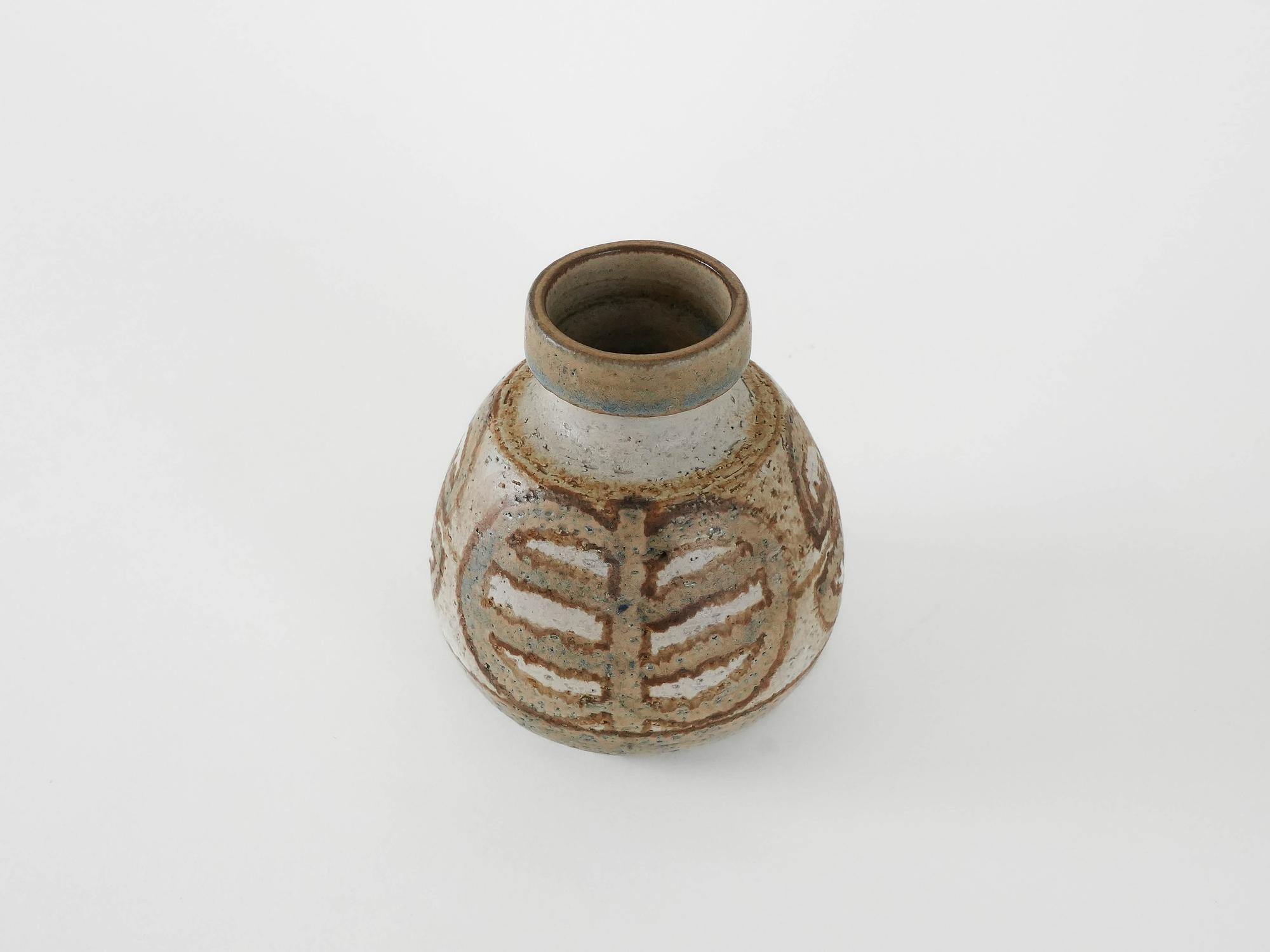 Vase Keramik Braun 3