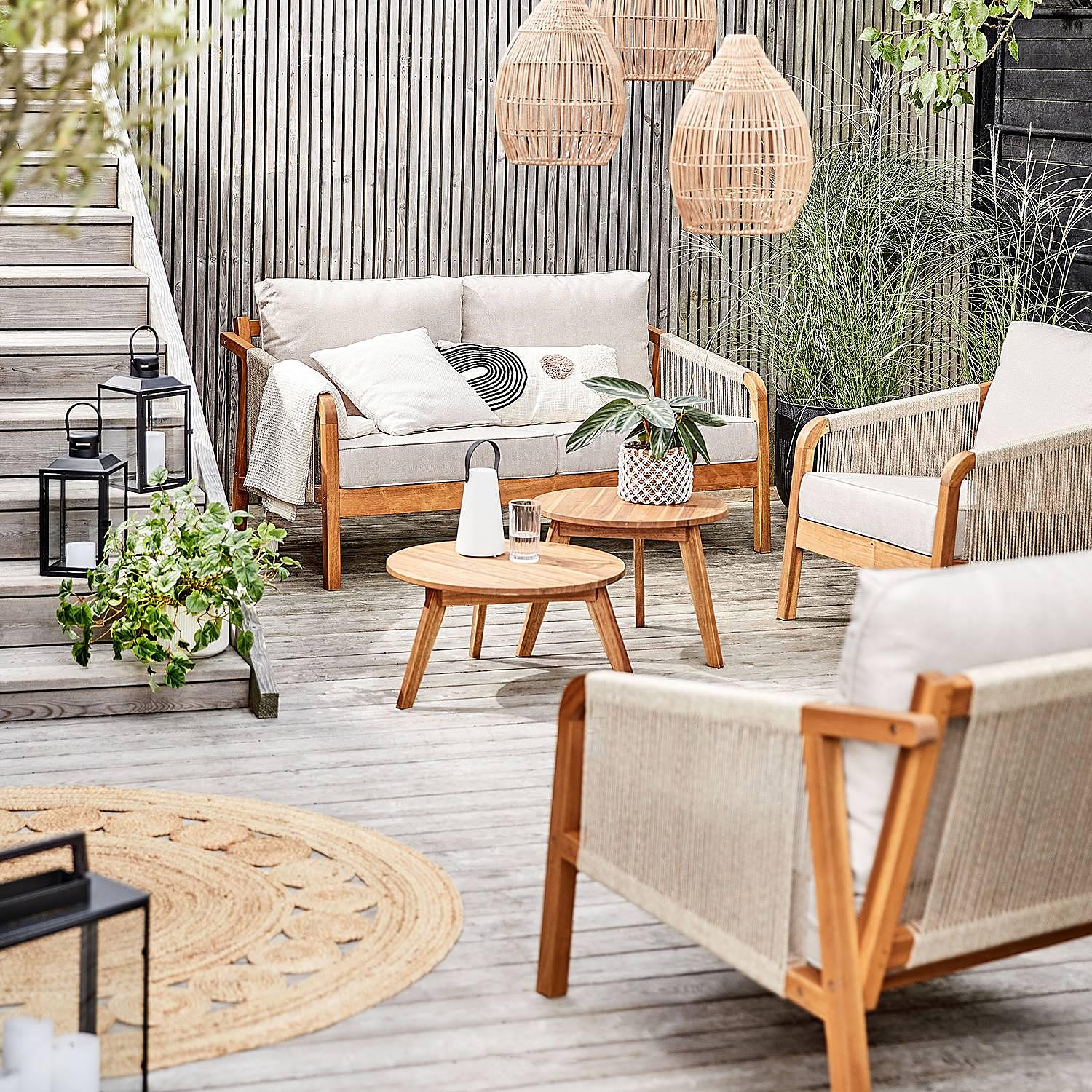 ROPE ISLAND Beistelltisch Akazienholz 3