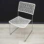 2x Vintage chair metal white 1960s 4