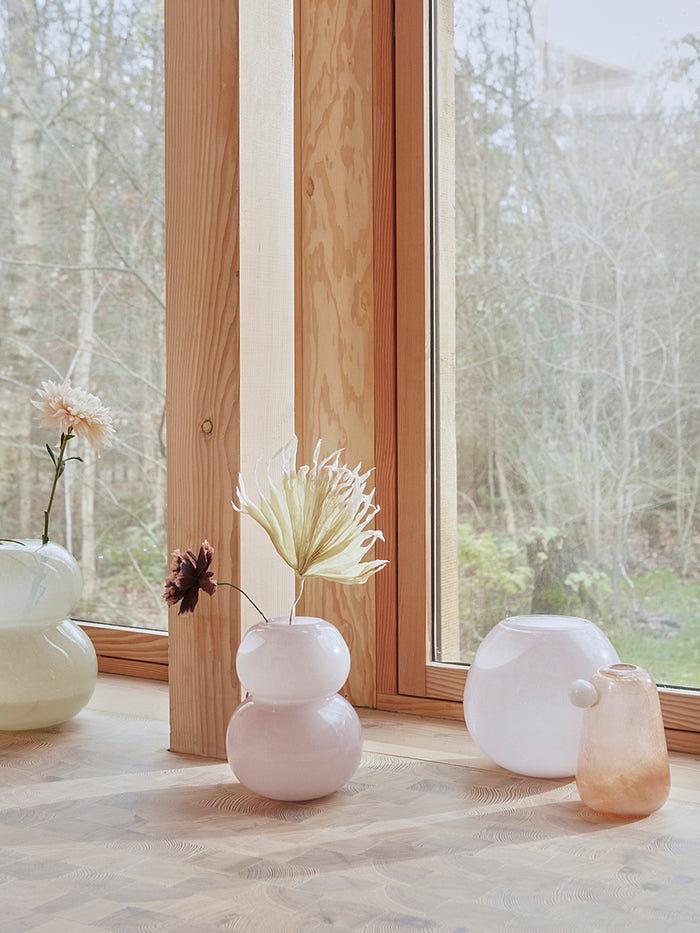 Lasi Vase Medium Glas Rosa 2