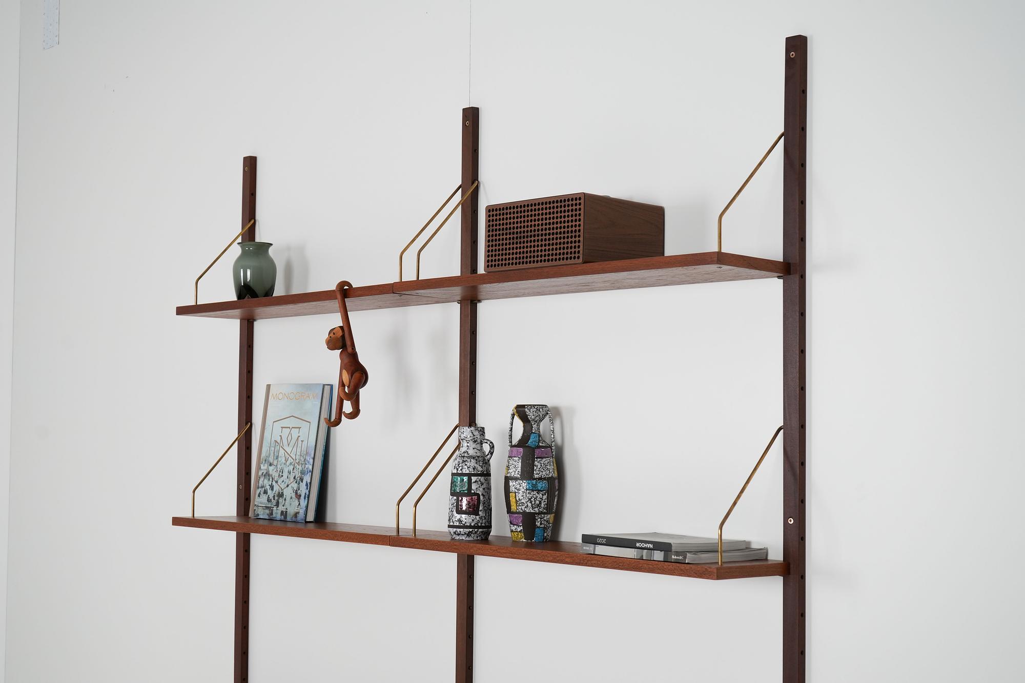 PS System Wandregal Teakholz 5