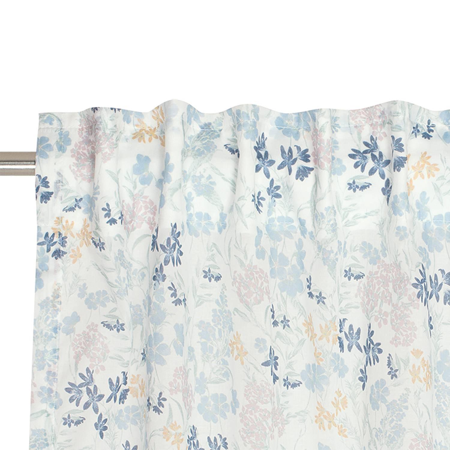 Fertiggardine Leyla Baumwolle Blau 2