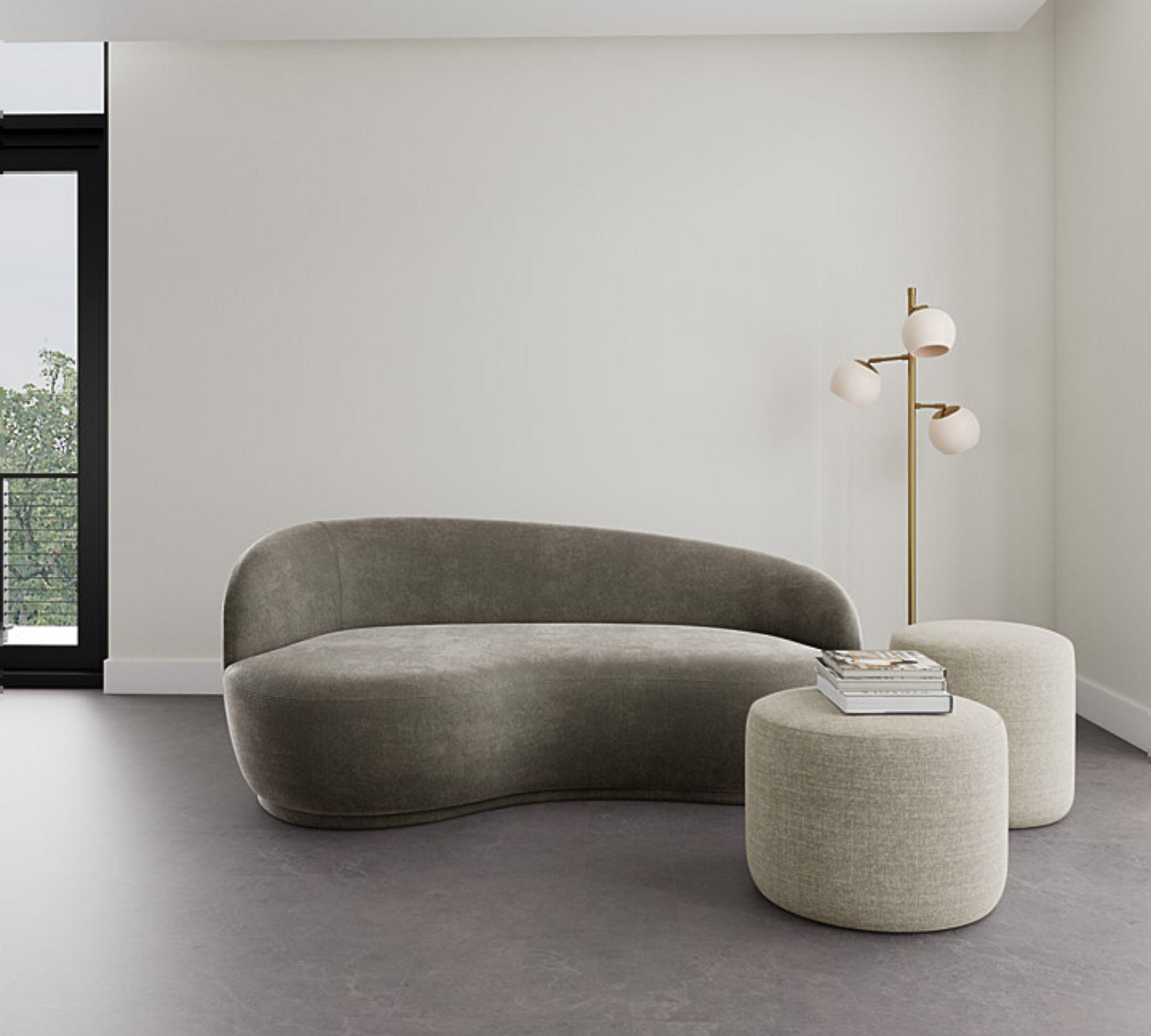 Rose Sofa 2,5-Sitzer Planet Grey Green 1