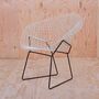 Bertoia Diamond Chair Stahl Weiß 1