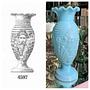 4597 Vase Milchglas Blau 1900er Jahre 6
