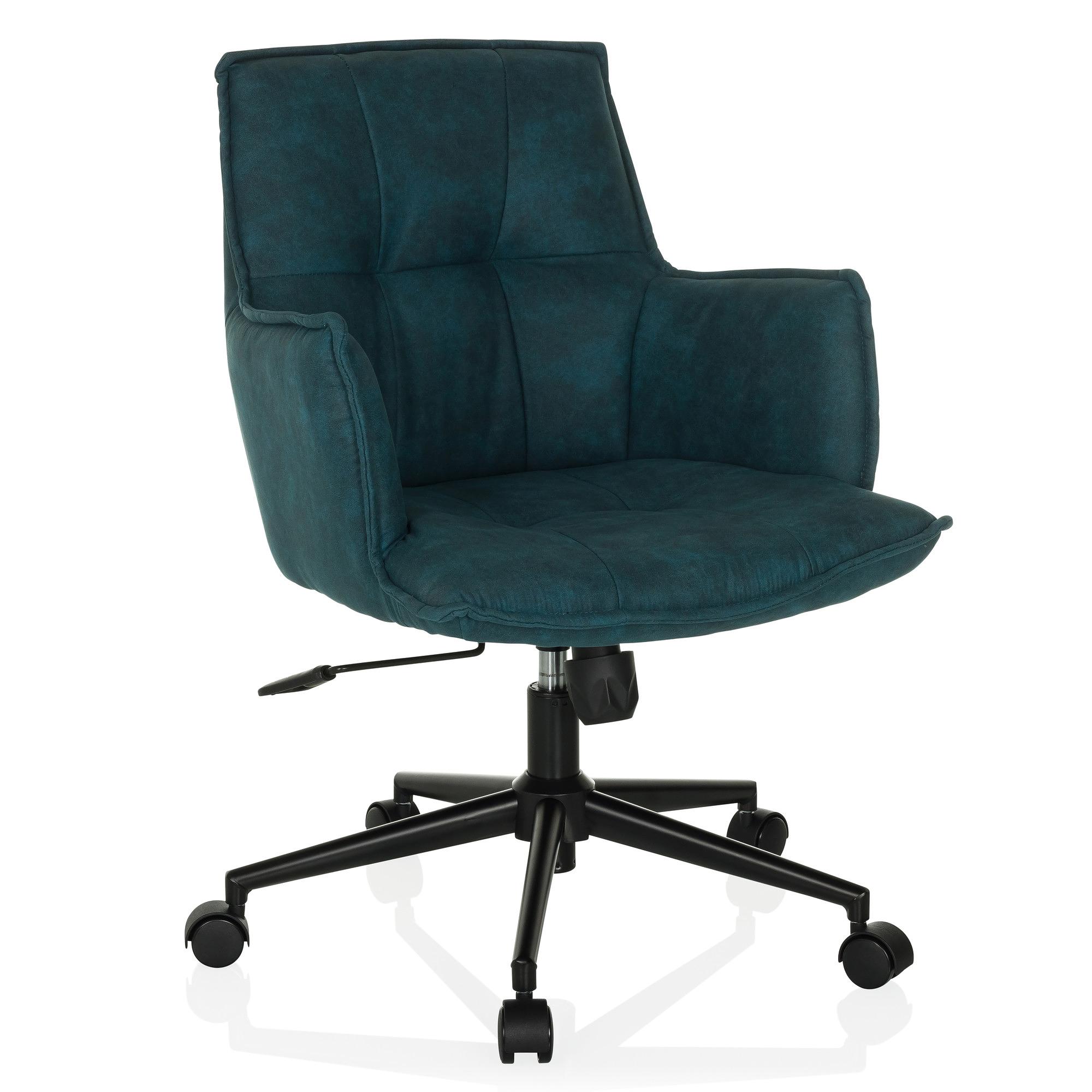 SOLAO LIFE Office Chair Swivel Fabric Dark Blue 7
