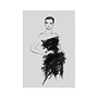 Fashion Art Print with Frame Black White 1