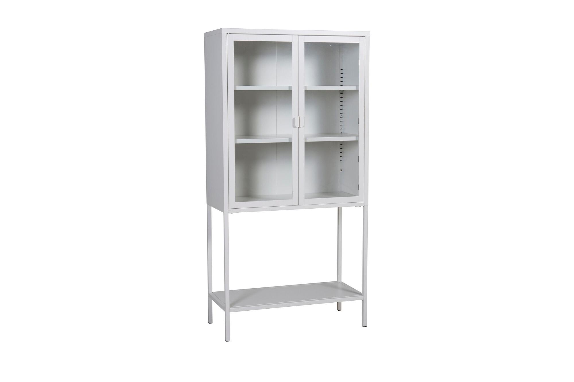 Misha Cabinet with Shelf White 1