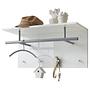 Suse Wall-Mounted Coat Rack High-Gloss White 0