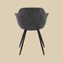 Minimalist armchair Gray 4