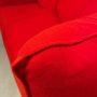 Vintage Mario Bellini La Bambole Sofa Textil Rot 4