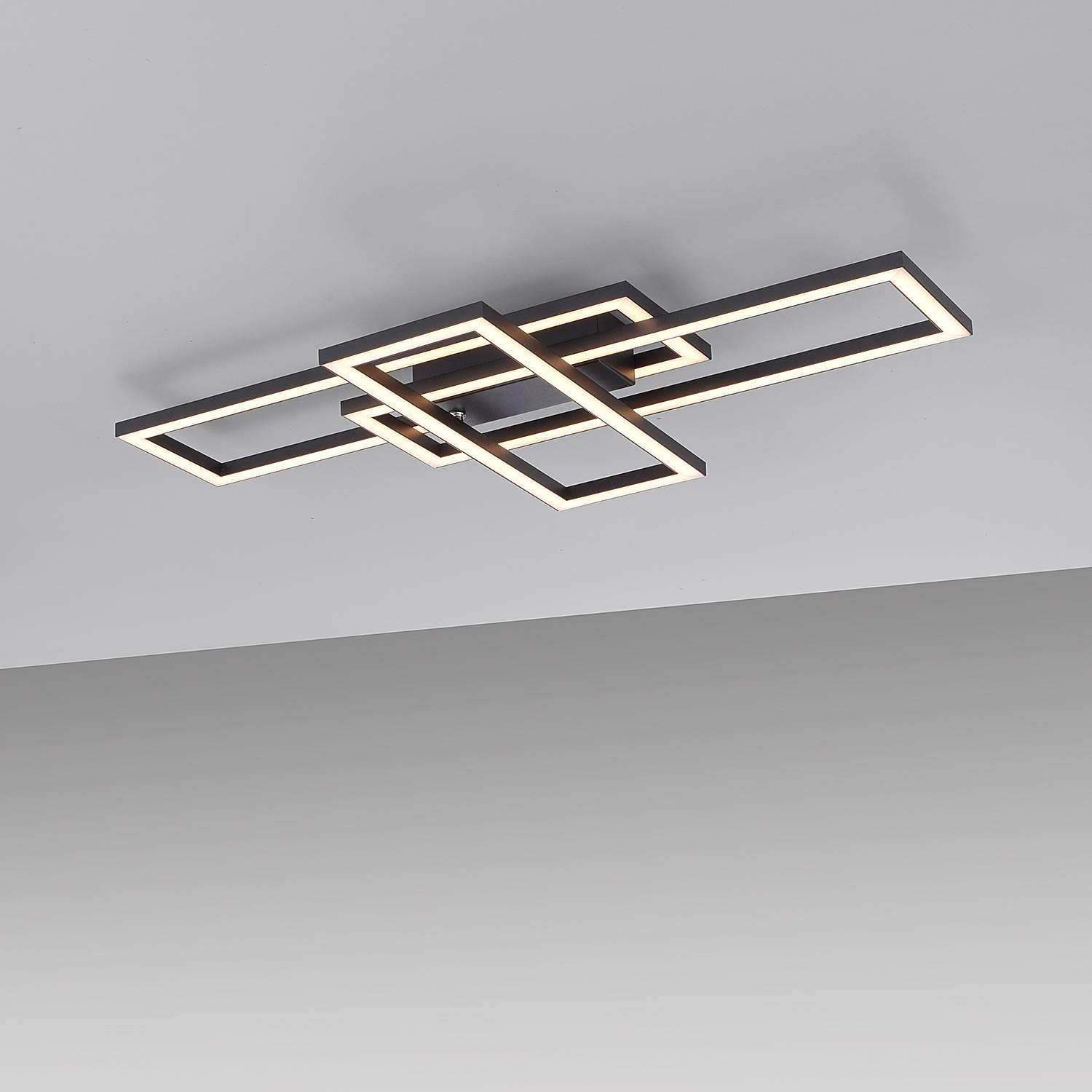 Iven LED-Deckenleuchte Eisen Aluminium 1-flammig 2