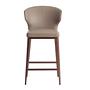Bar stool faux leather grey 3