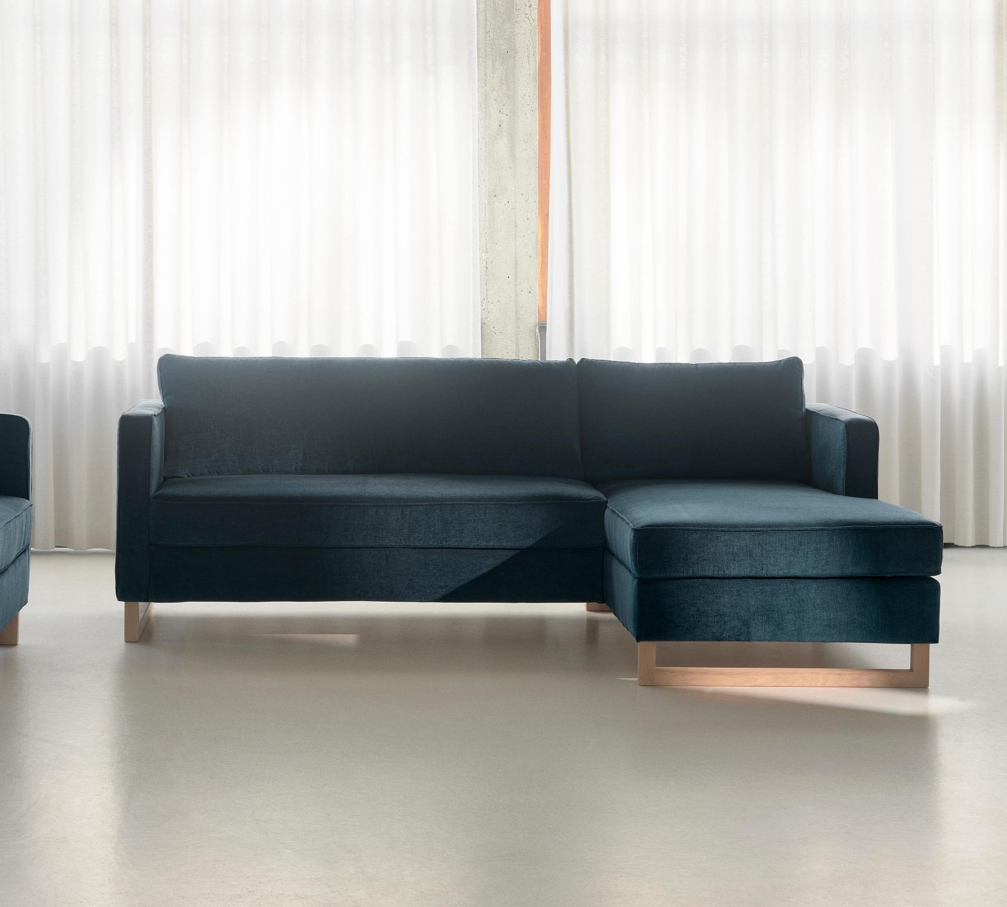 Madison Schlafsofa Récamiere Rechts Danny Dusty Blue 0