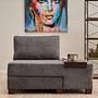 Perenna 1-seater module right Chenille Grey 0