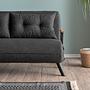 Sando Sofa Bed 2-Seater Dark Grey 7