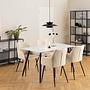 2x MAYBEE Armchair Woven fabric Steel Beige 2