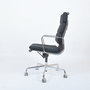 Vitra Eames EA219 Aluminium Soft Pad Chair Schwarz 1